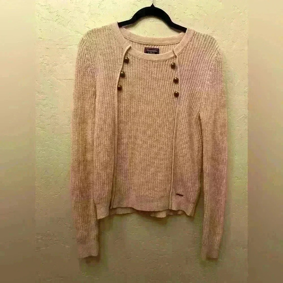 Abercrombie and fitch Y2K coquette dainty fall pullover sweater sz SM classic - Picture 4 of 7